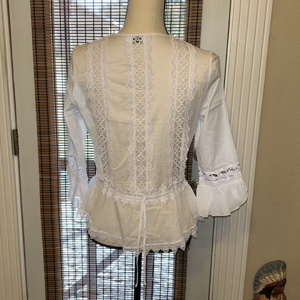 Charo Ruiz Ibiza Edda Top in White Size XS NWOT - Picture 2 of 5